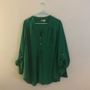 Emerald blouse